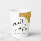 Zoet als Can Bee Baby shower Papieren Bekers (Voorkant)