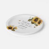 Zoet als Can Bee Baby shower Papieren Bordje (Gekanteld)