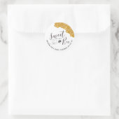 Zoet als Can Bee Baby shower Ronde Sticker (Tas)