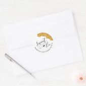 Zoet als Can Bee Baby shower Ronde Sticker (Envelop)