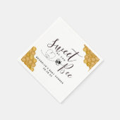 Zoet als Can Bee Baby shower Servet (Hoek)