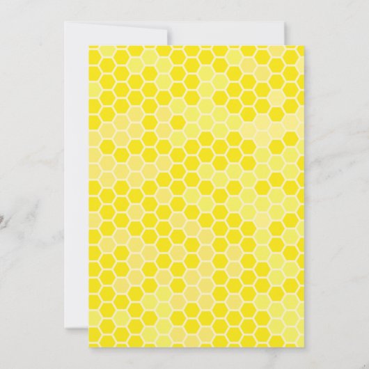 Zoet als Can Bee Birthday Invitation Kaart (Achterkant)