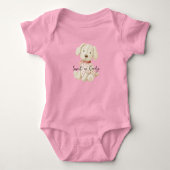 Zoet als Candy Cute Cream Hond Romper (Voorkant)