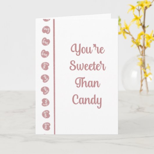 Zoet als Candy Kaart (Gele Bloem)