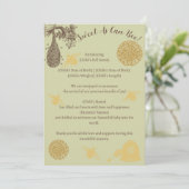 Zoet als de geboorteaankondiging kan zijn kaart (Staand voorkant)