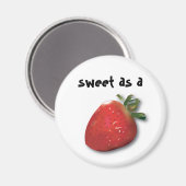 Zoet als een aardbei magneet (Voorkant / Achterkant)