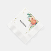 Zoet als een Baby shower van peach Napkins Servet (Hoek)