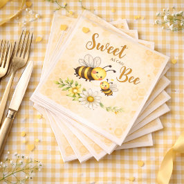 Zoet als een Bij Baby Shower Servet