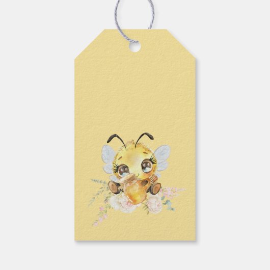 Zoet als een bij Honingbij Baby Shower Cadeaulabel (Achterkant)