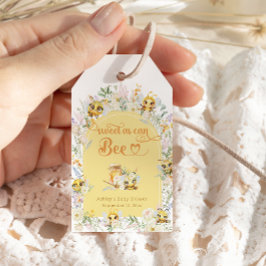 Zoet als een bij Honingbij Baby Shower Cadeaulabel