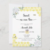 Zoet als een bij kan zijn baby shower kaart (Voorkant)