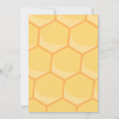 Zoet als een bij kan zijn babyshower bij thema uit kaart (Achterkant)