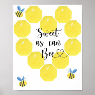 Zoet als een bij kan zijn. Bijenfeestje Poster