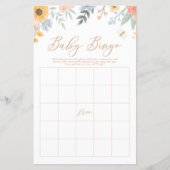 Zoet als een Bingo Baby shower Game (Voorkant)