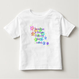 Zoet als een bloeiende grappige regenboog kinder shirts