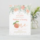 Zoet als een doorsnee eerste verjaardag kaart (Staand voorkant)