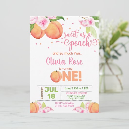 Zoet als een feestelijke uitnodiging voor een perz (Staand voorkant)