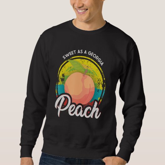 Zoet als een Georgia Peach Funny GA Peach State Trui (Voorkant)