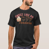 Zoet als een Ice Cream Sandwich T-shirt (Voorkant)