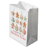 Zoet als een kerstkoekje medium cadeauzakje (Achterkant Gekanteld)