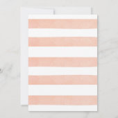 Zoet als een Peach 1st Birthday Invitation - Strip Kaart (Achterkant)