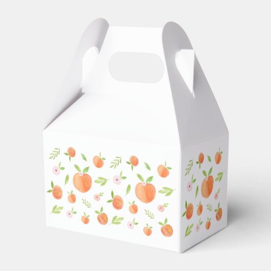 Zoet als een peach Birthday Bedankdoosjes (Achterkant)