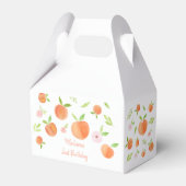 Zoet als een peach Birthday Bedankdoosjes (Voorkant Zijde)