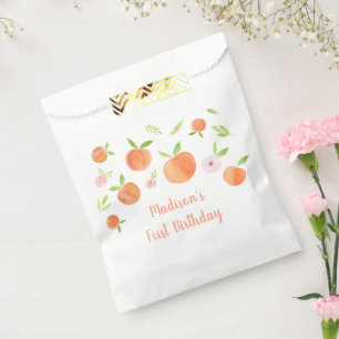 Zoet als een peach Birthday Bedankzakje