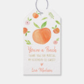 Zoet als een peach Birthday Cadeaulabel (Voorkant)
