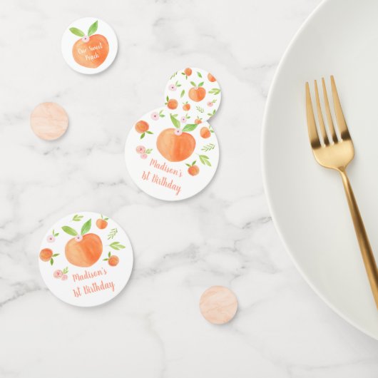 Zoet als een peach Birthday Confetti (Groep)