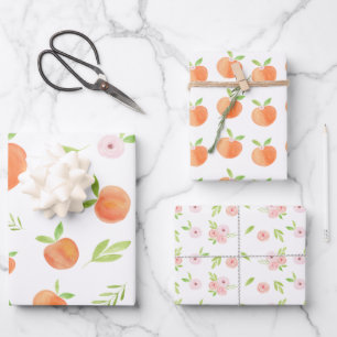 Zoet als een peach Birthday Inpakpapier Vel