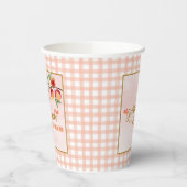 Zoet als een Peach Birthday Paper Cups Papieren Bekers (Links)