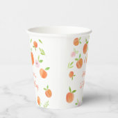 Zoet als een peach Birthday Papieren Bekers (Rechts)