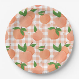 Zoet als een Peach Birthday Papieren Bordje
