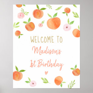 Zoet als een peach Birthday Poster
