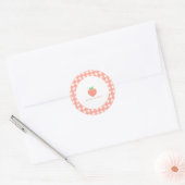 Zoet als een Peach Birthday Ronde Sticker (Envelop)