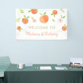 Zoet als een peach Birthday Spandoek (Beurs)
