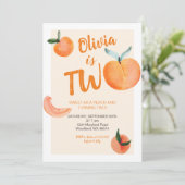 Zoet als een peach draait twee kaart (Staand voorkant)