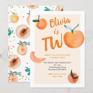 Zoet als een peach draait twee kaart