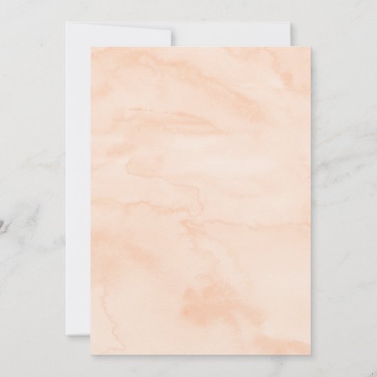 Zoet als een peach first Birthday Kaart (Achterkant)