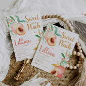 Zoet als een Peach Greenery Birthday Kaart