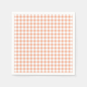 Zoet als een Peach plaid Verjaardag Servet