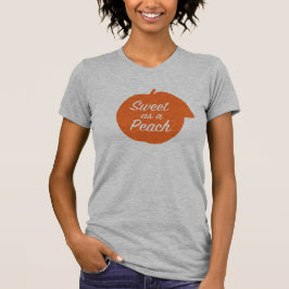 Zoet als een peach t-shirt