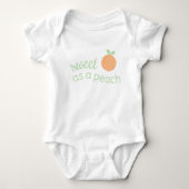 Zoet als een perzik Baby Shirt (Voorkant)