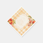 Zoet als een perzik Baby shower Servet (Hoek)