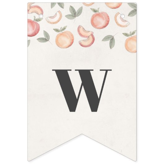 Zoet als een perzik boho baby shower banner (Tweede vlag)