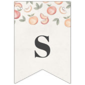 Zoet als een perzik boho baby shower banner (Eerste vlag)
