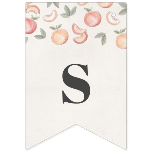 Zoet als een perzik boho baby shower banner (Eerste vlag)