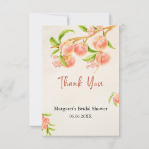 Zoet als een perzik dank je kaart