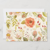 Zoet als een perzik eerste verjaardag foto uitnodi kaart (Achterkant)